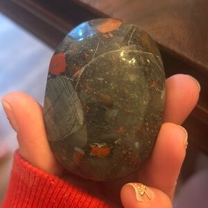 Bloodstone palm stone